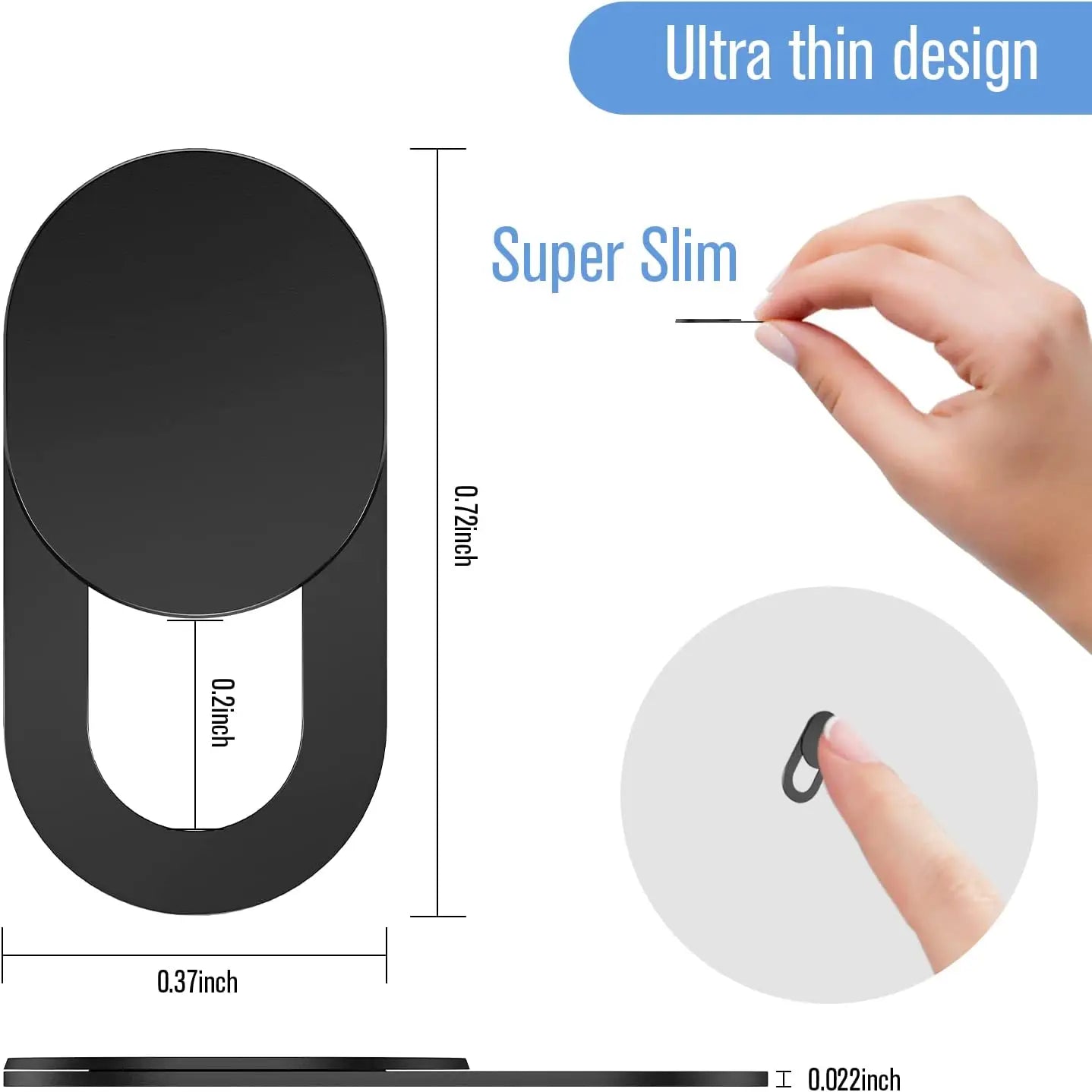 KCNKON Laptop Camera Cover Slide Webcam Blocker , for Iphone, Ipad, Macbook Pro Ultra Thin Camera Privacy Protector